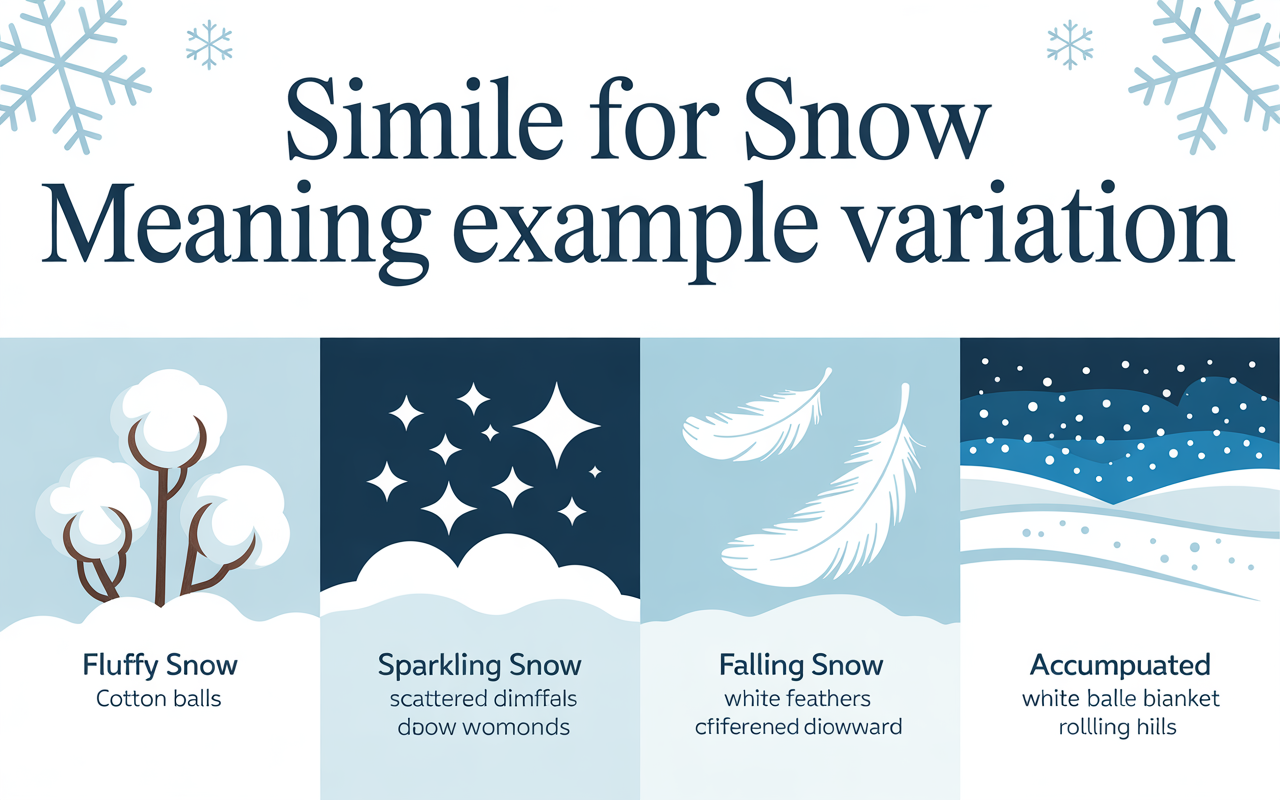 Simile for Snow — Meanings, Examples & Variations